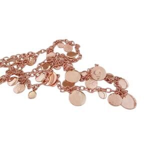 2081 NIP NWOT Alyssa Rose Gold Long Chain Necklace 38” Long